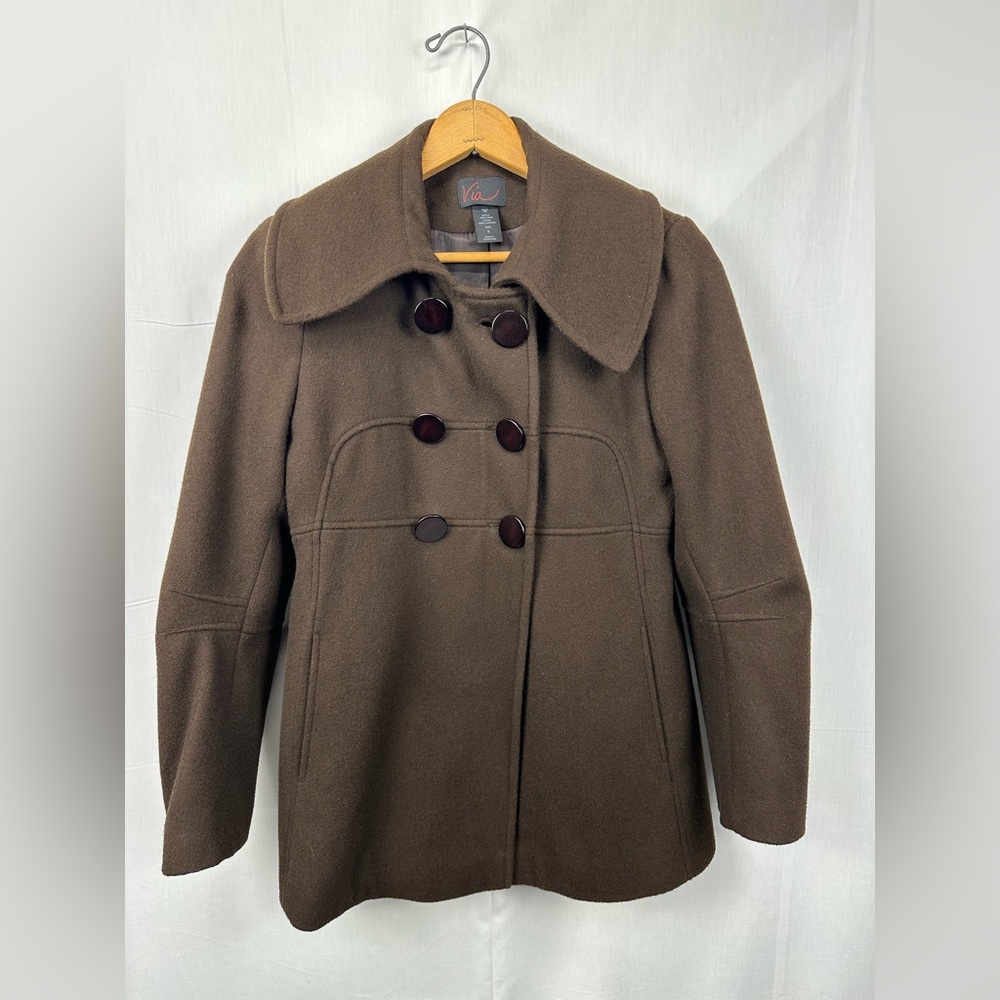 Women’s SMALL Via Vintage Wool Coat
